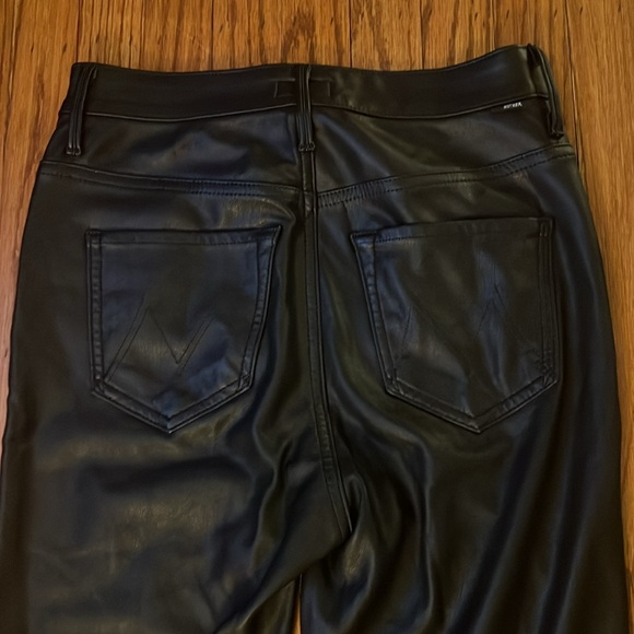 MOTHER The Swooner faux leather pants in “Captured” size 27 - Picture 5 of 12